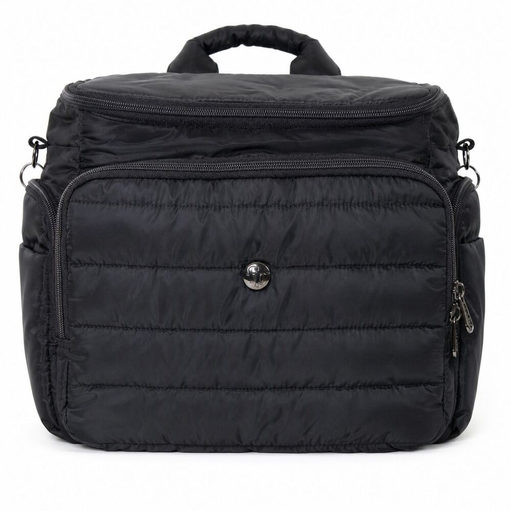 Fisher-Price Madison Diaper Bag Backpack Crossbody Tote Black Multi Pocket